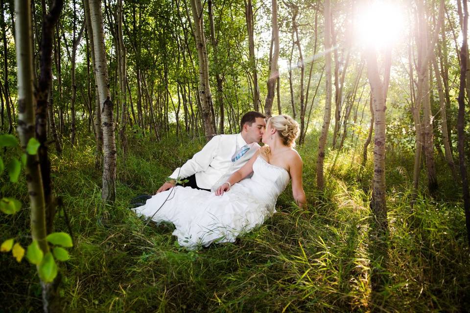 Aberdeen, Saskatchewan bride and groom