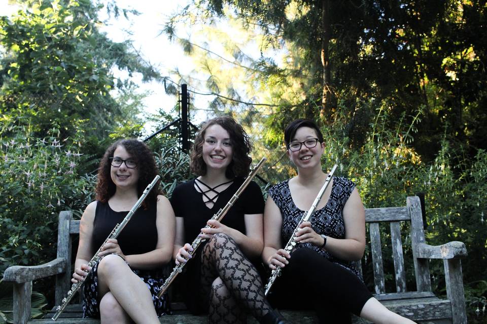 Flutes in the garden