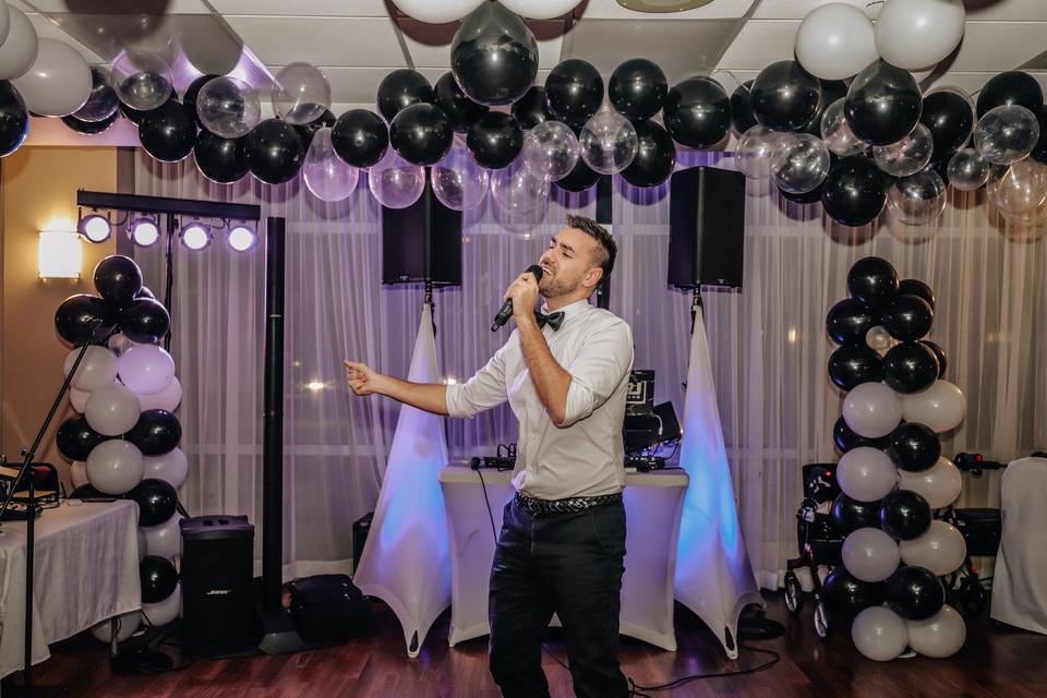 Live on stage