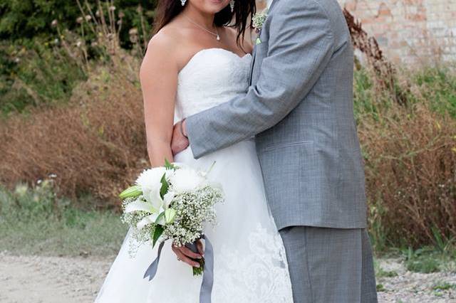 Lafleche, Saskatchewan bride and groom