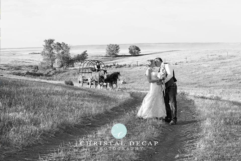 Lafleche, Saskatchewan bride and groom