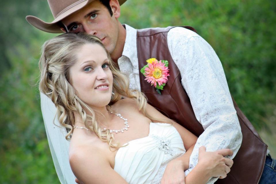 Mankota, Saskatchewan bride and groom