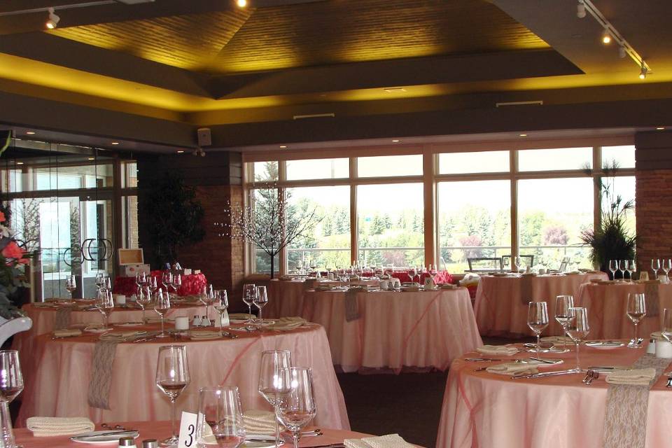 Calgary golf course wedding reception