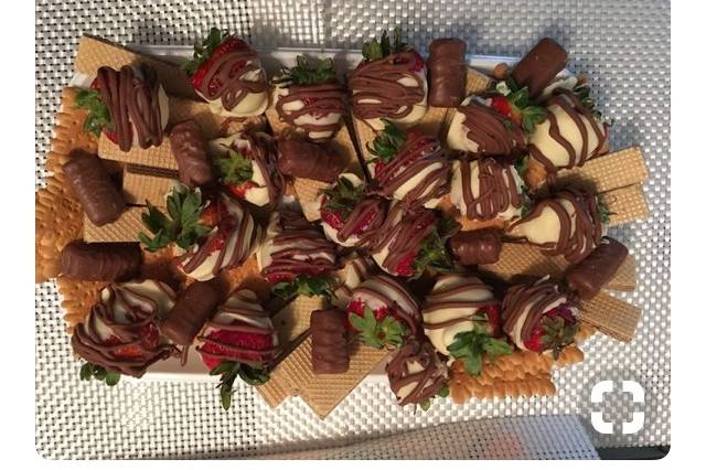 Chocolate biscuits platter