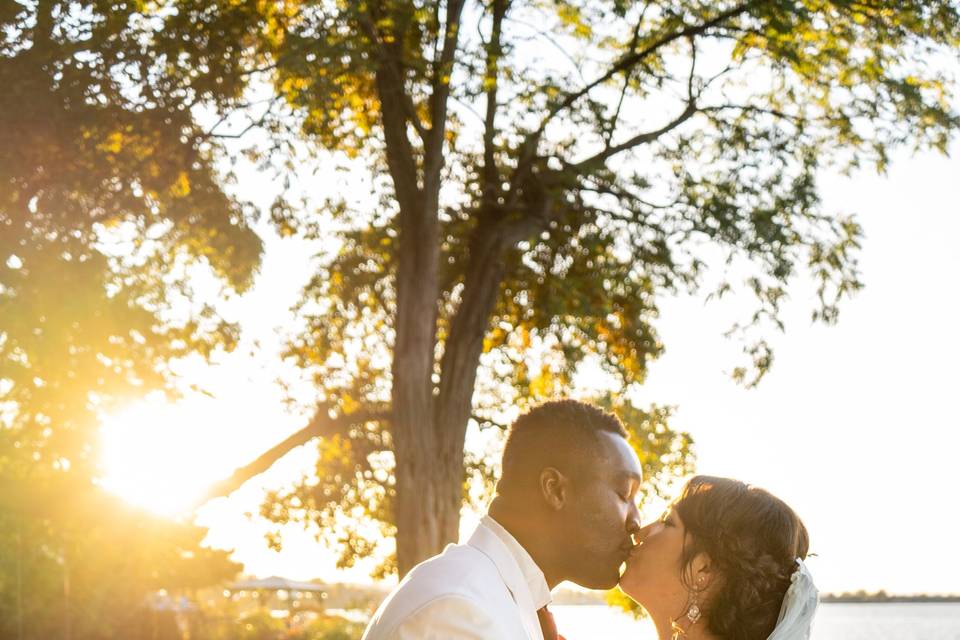 Dreamy golden hour portrait