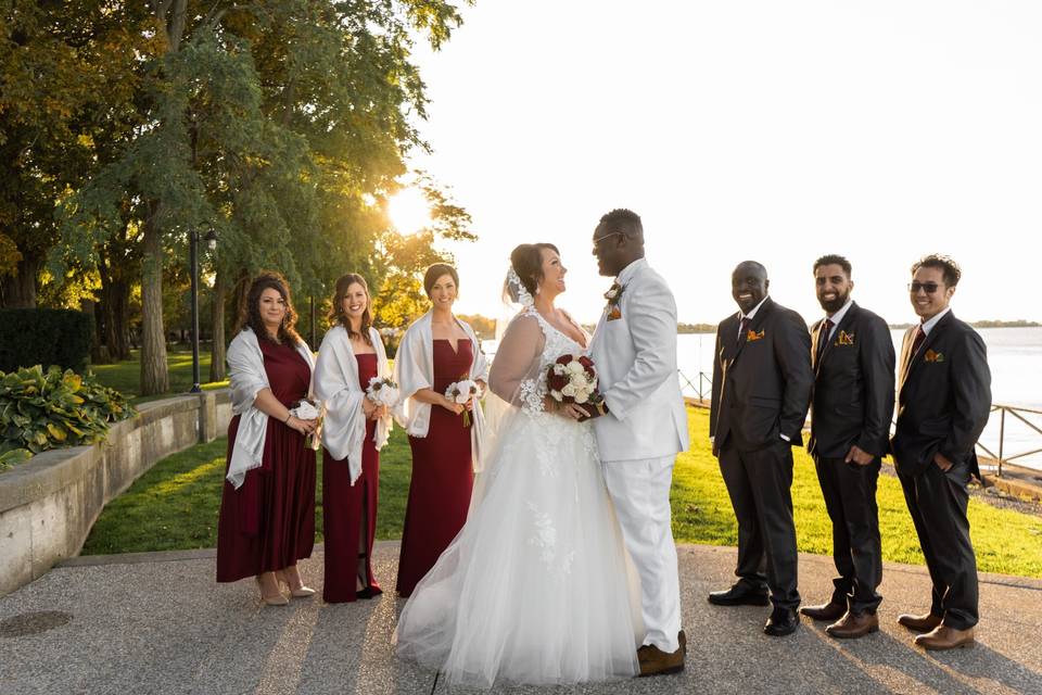 Wedding party portraits