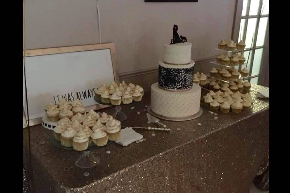 Cake display for wedding!
