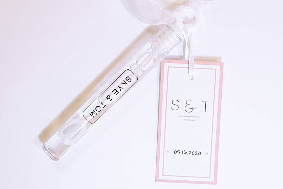 Personalized Wedding Bubbles