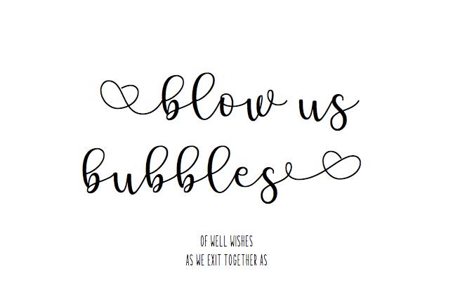 Bubble Sign