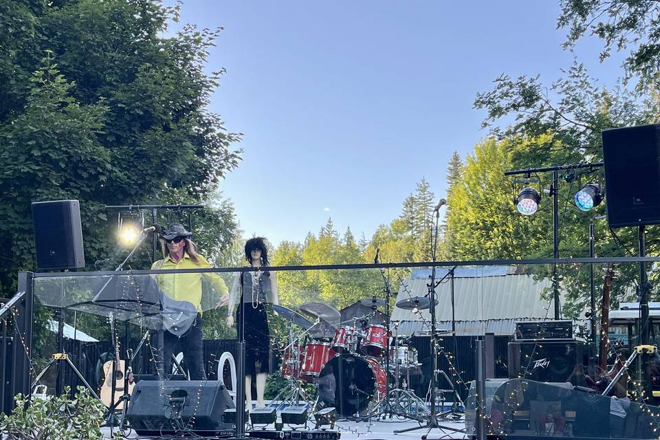 Outdoor live stage
