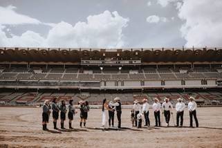 Stampede Infield Hitching Post