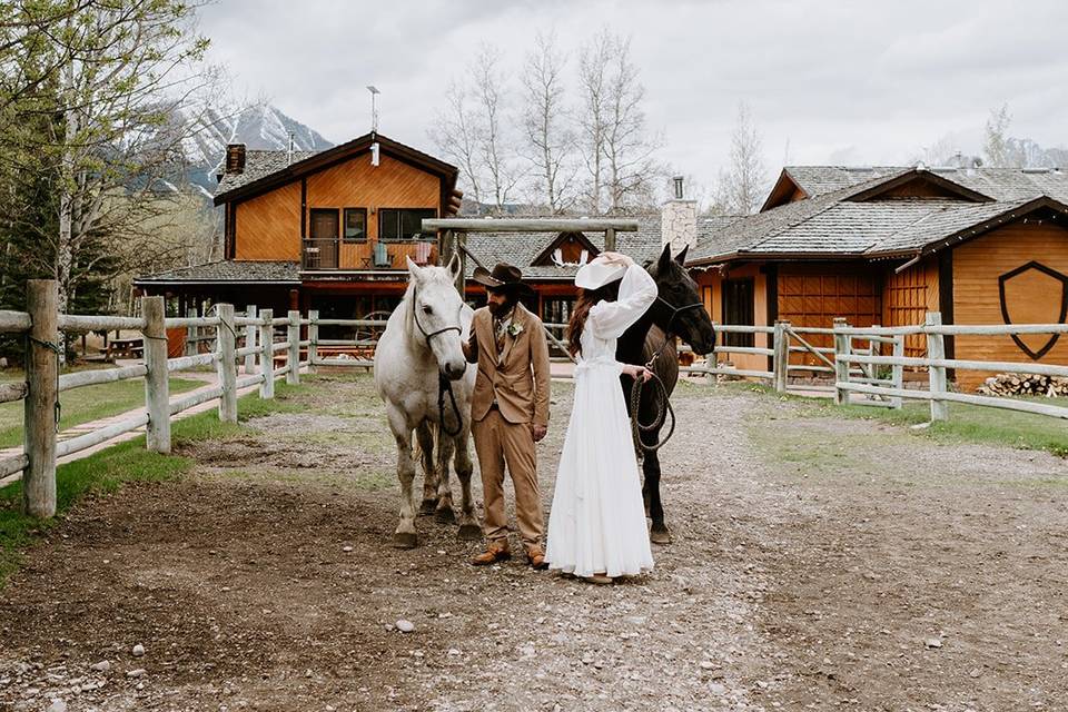 Horses and Couple