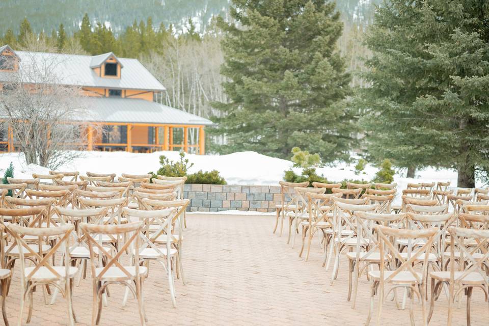 Winter Wedding Set Up