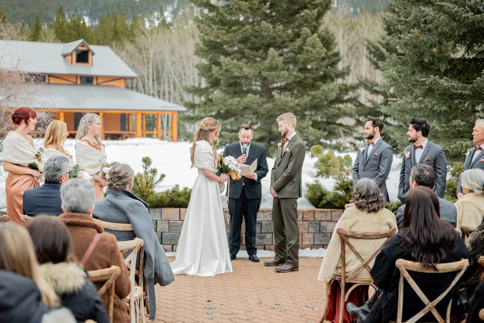 Winter Wedding Ceremony
