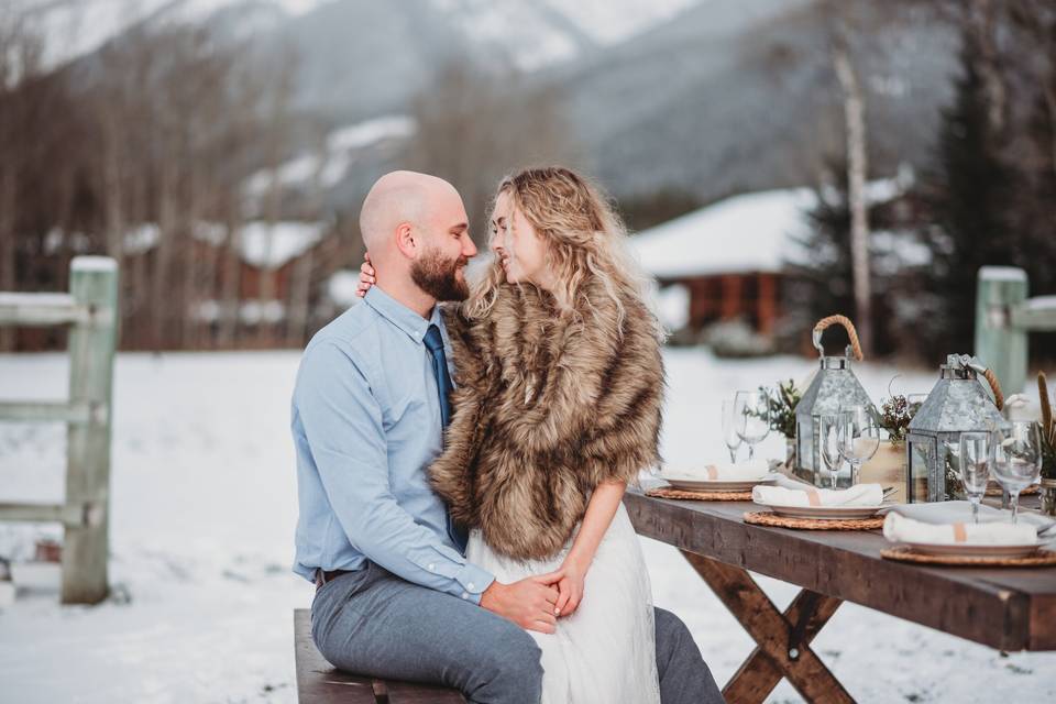 Winter Wedding Set Up