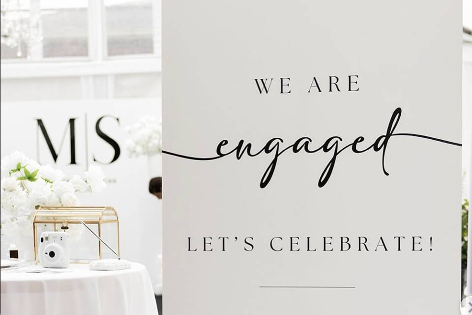 Backyard engagment party