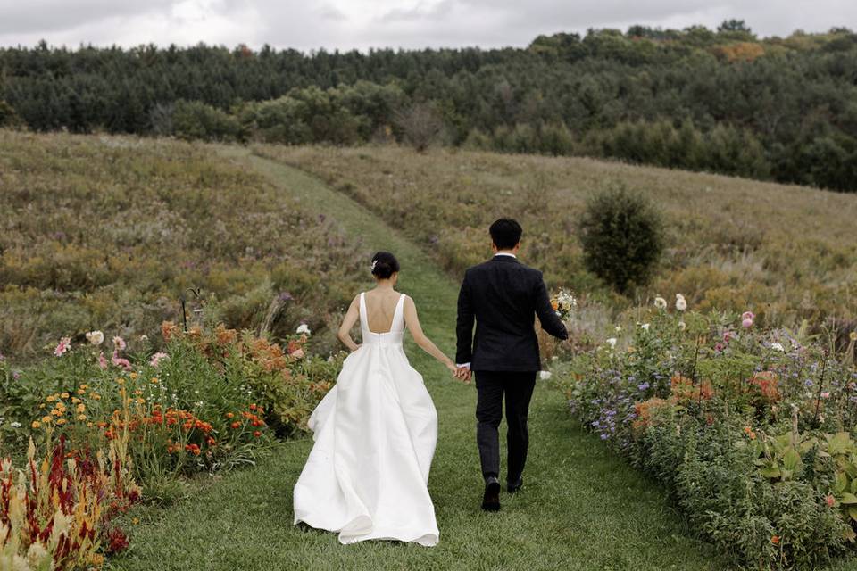 Flower garden wedding