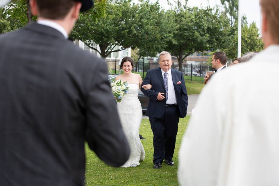 Walking down the aisle