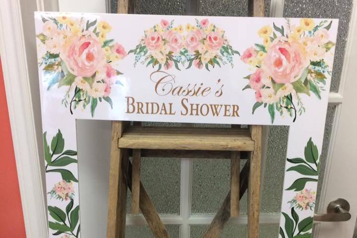 Bridal Shower Instagram sign