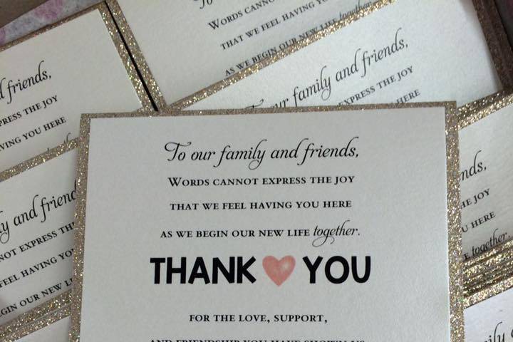 Thank you cards