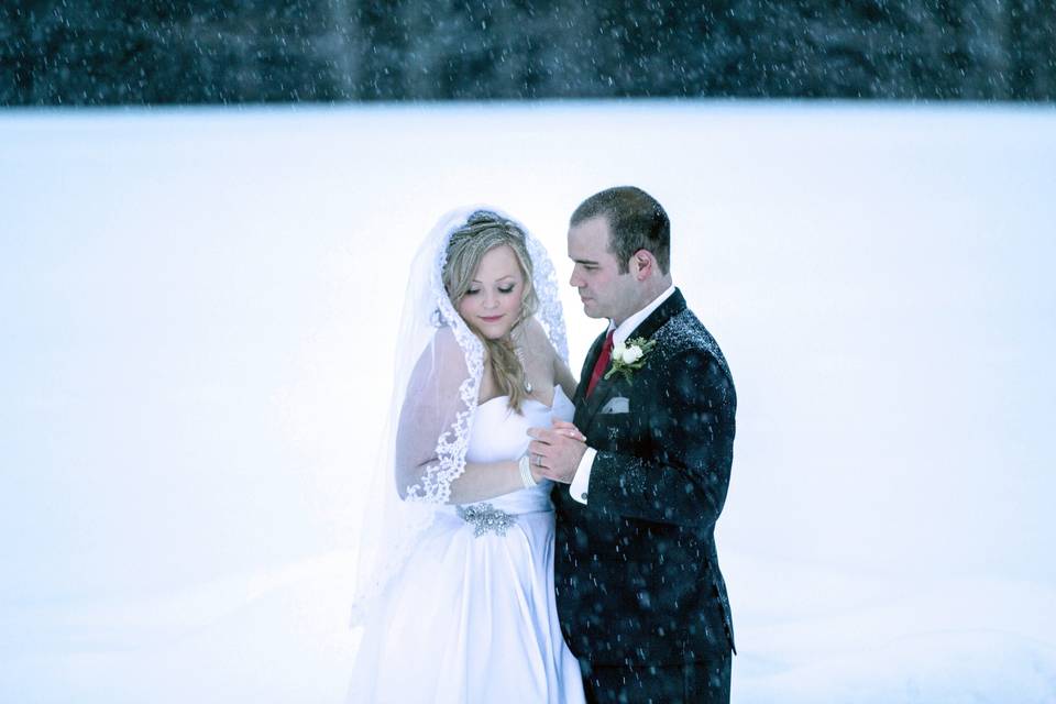 Snowing