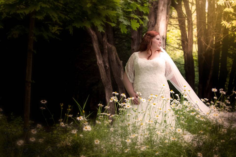 Surrounded by flowers