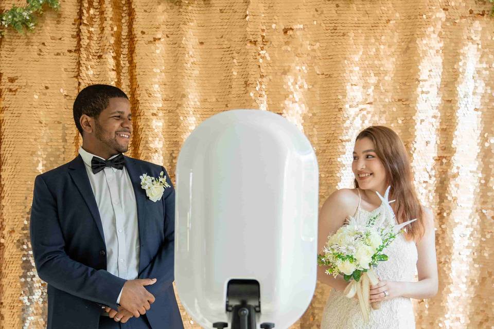 Posing at a Wedding