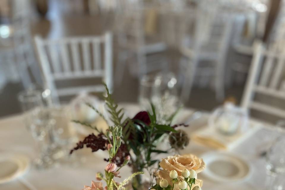 Bride in fall