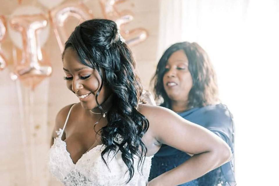 Bride & mom