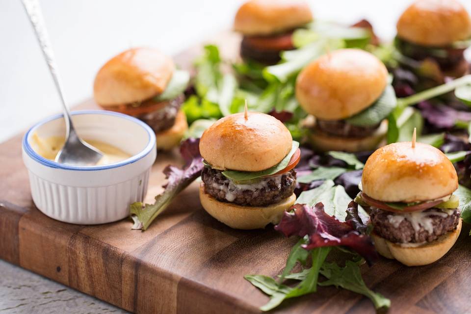 Sliders on brioche