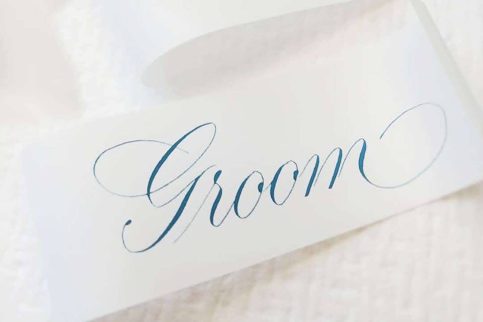 Bride and Groom Place Cards