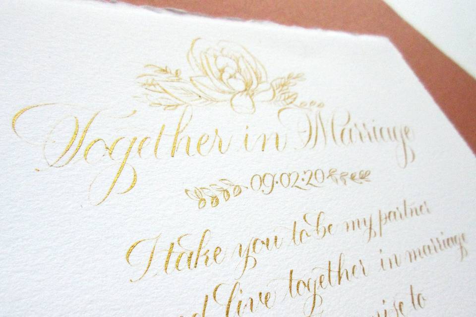 Handwritten Wedding Vows