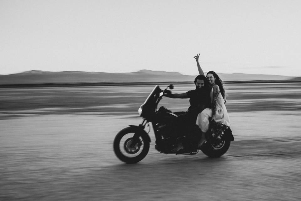 Motorcycle Elopement