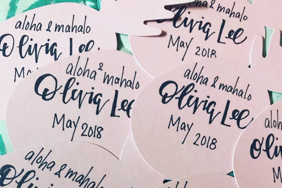 Baby Shower tags