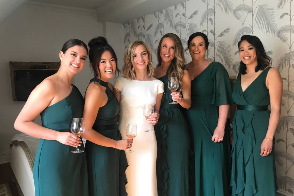 Bride and her party