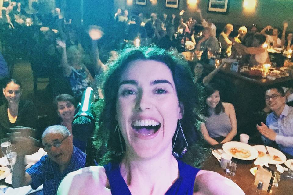 Crowd selfie @ Frankie's Jazz!