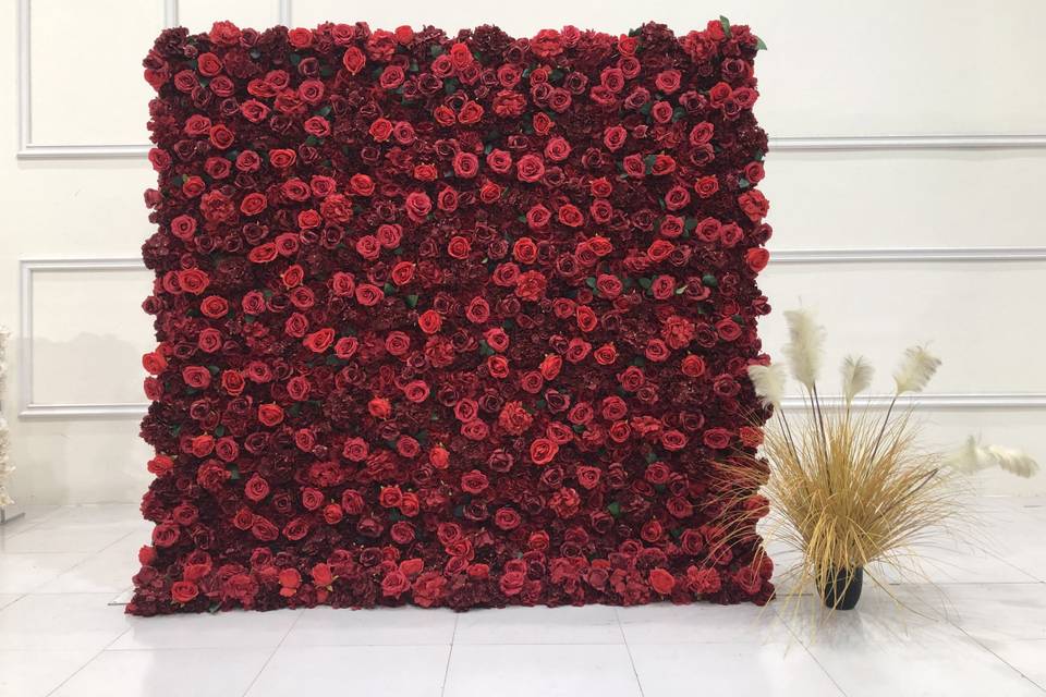 Wall Blooms Premium Flower Wall Rental