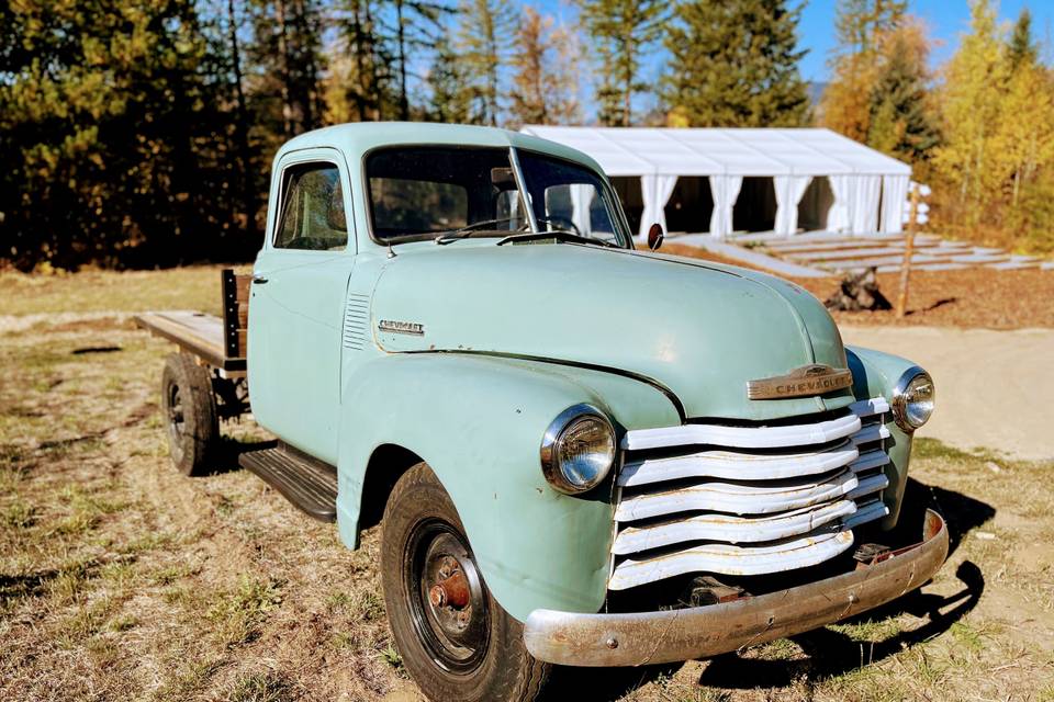 Vintage Truck Photo Backdrop