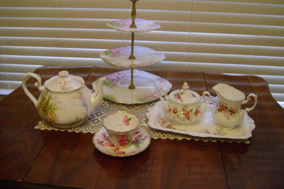 Vintage Tea Party Fine China Rentals