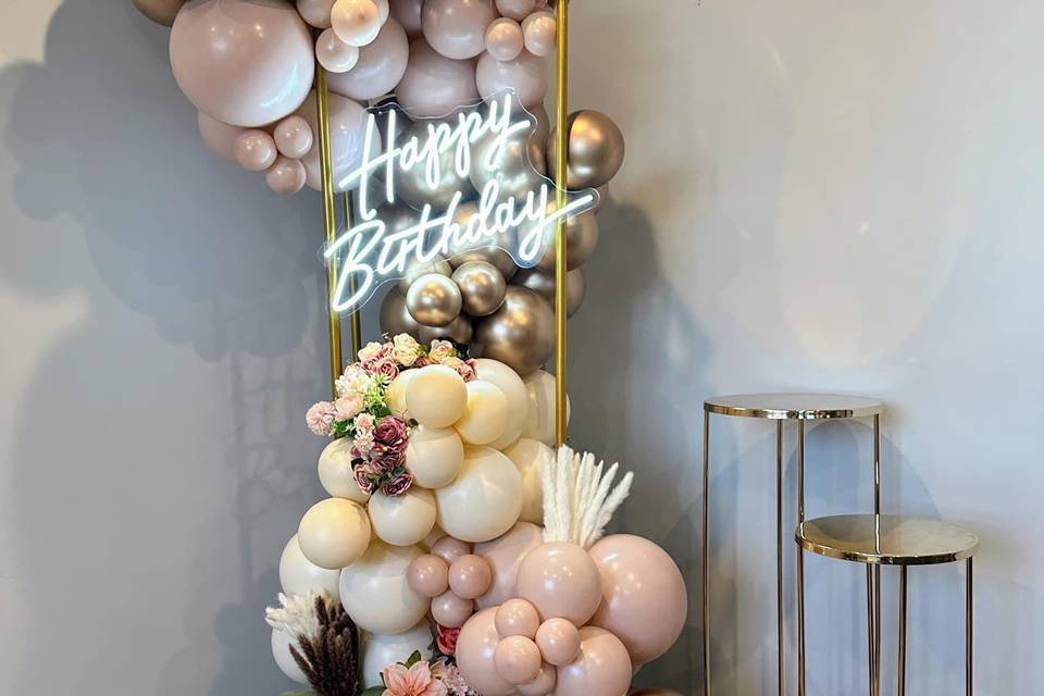 Happy birthday display