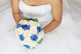 Bride with bouquet