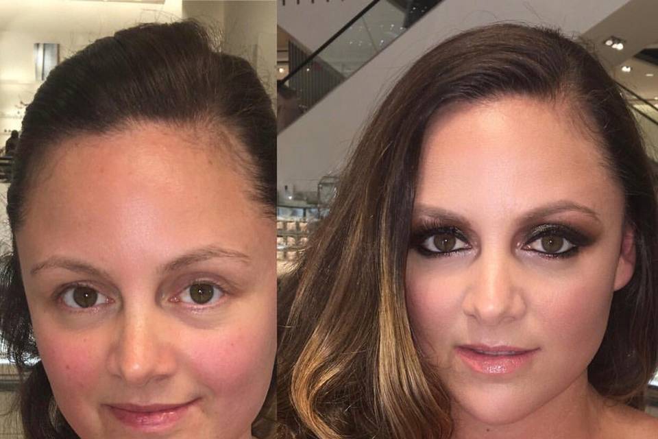 Before and after glamover