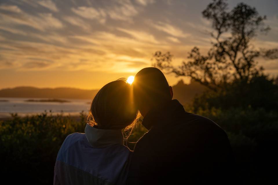 Love at sunset