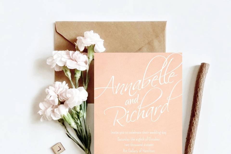 Blush Invitation