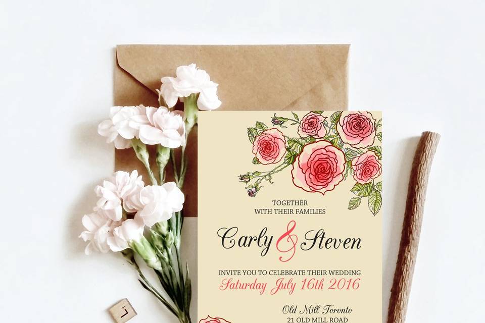 Summer Floral Invitation