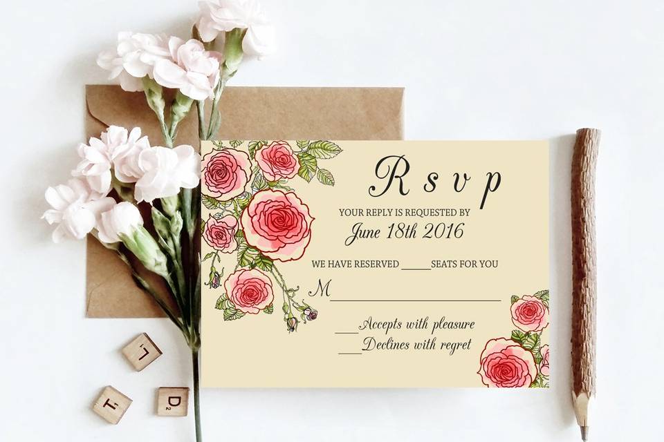 Summer Floral RSVP