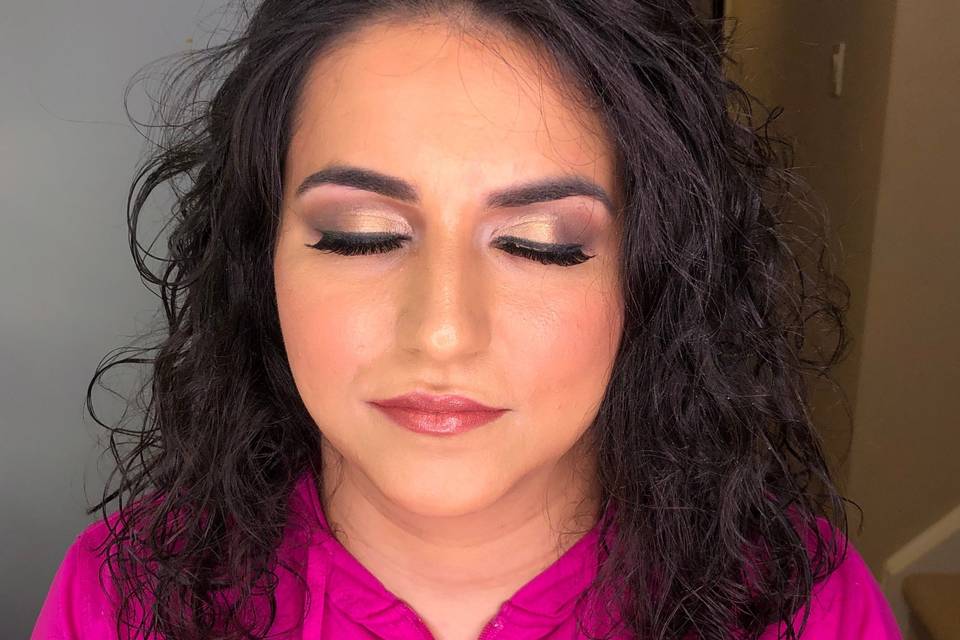 Bridesmaid makeup