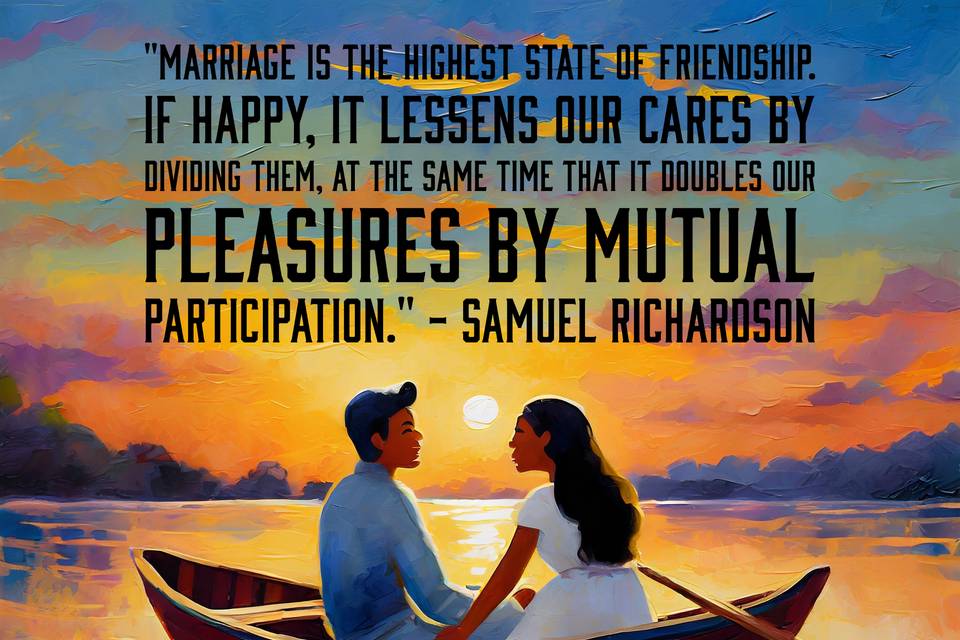 Quote - marriage is friendship