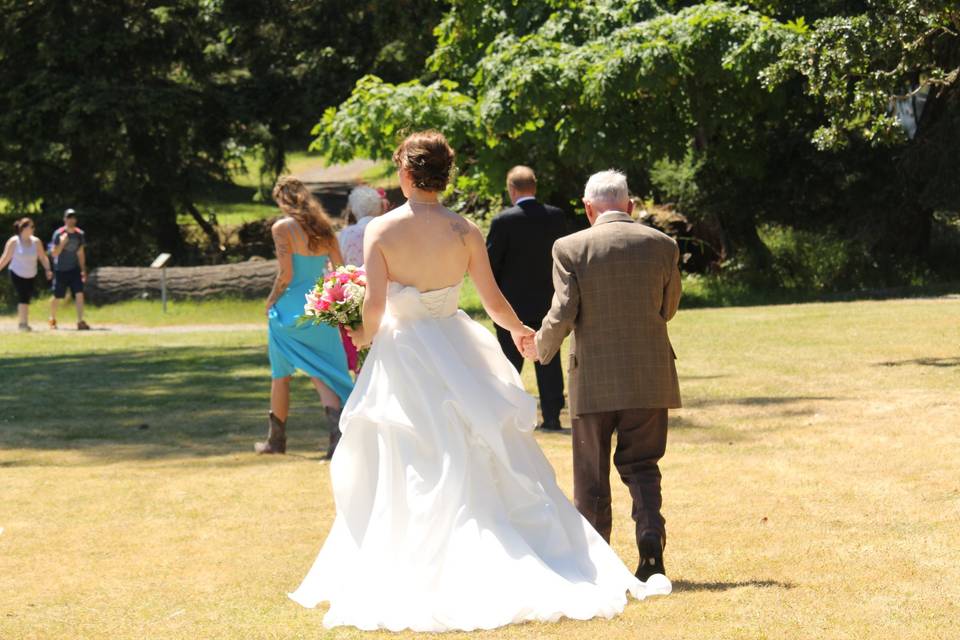 An island wedding