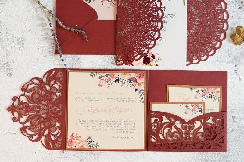 Lasercut Invitation Suite